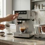 Espresso Machine - Silver MS Department Store Oman