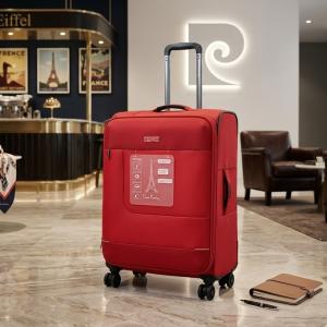 Pierre Cardin Airlite 3 Pcs Soft Trolley 28"Red MS Department Store Oman