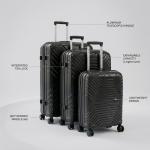 Prince Pp Trolley 3Pcs Set -20-28-32" Chocolate MS Department Store Oman