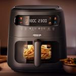 8L Window Basket Air Fryer - Black MS Department Store Oman