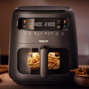 8L Window Basket Air Fryer - Black MS Department Store Oman