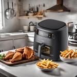 8L Window Basket Air Fryer - Black MS Department Store Oman