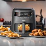 8L Window Basket Air Fryer - Black MS Department Store Oman