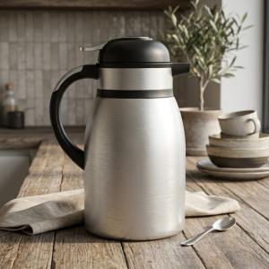 REGAL1.5 Ltr. D W S/S Vacuum Flask [Black PP] MS Department Store Oman