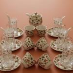 Al Fursan Elegant Fine Porcelain 27 Pcs Tea & Coffee Set –(Palm Tree Design) MS Department Store Oman
