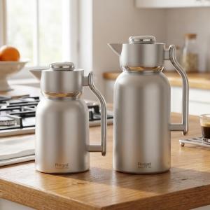 RegalL 1.0 + 1.3Ltr. D W S/S Vacuum Jug Set[MattSilver] MS Department Store Oman