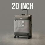 Pierre Cardin Airlite 3 Pcs Soft Trolley 20"Lt Gry MS Department Store Oman