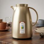 Regall 1.0Ltr. P/B Flask Matt Gold Chrome Body MS Department Store Oman