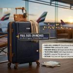 SONADA ABS & WHEELS TROLLEY  29" NAVY BLUE