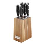6Pcs Knife Set With Wooden Stand MS Department Store Oman