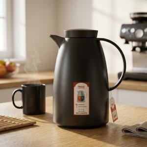 Regall 1.0Ltr. P/B Flask Chrome Body Matt Grey Color MS Department Store Oman