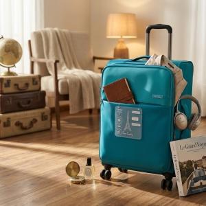 Pierre Cardin Soft Mergury 4W Trolley S   28"Teal MS Department Store Oman