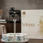 Arabic Coffee Set 7 Pcs From Veloura - Blue + Silver MS Department Store Oman