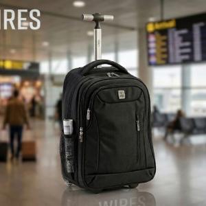WIRES 18" TROLLEY BACKPACK BLACK