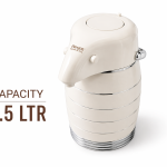 RegalL 2.5 L Plastic Body Air Pot with Glass Liner(WhiteSilver) MS Department Store Oman