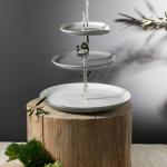 3 Layer Stand From Liqaa - Grey + Silver MS Department Store Oman