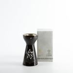 Porcelain Incense Burner Form Naqsh - Black + Gold MS Department Store Oman